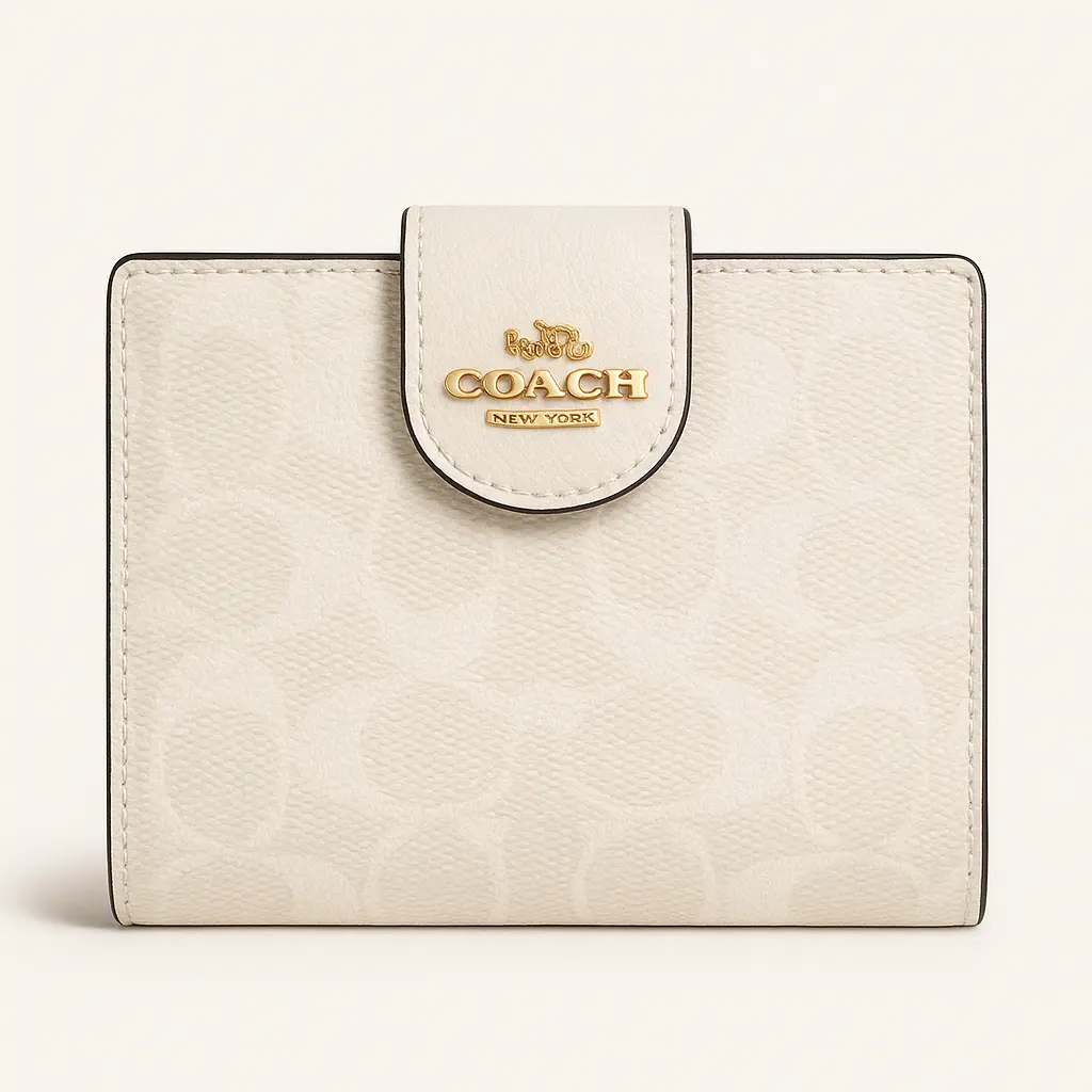Cartera Blanca con Broche